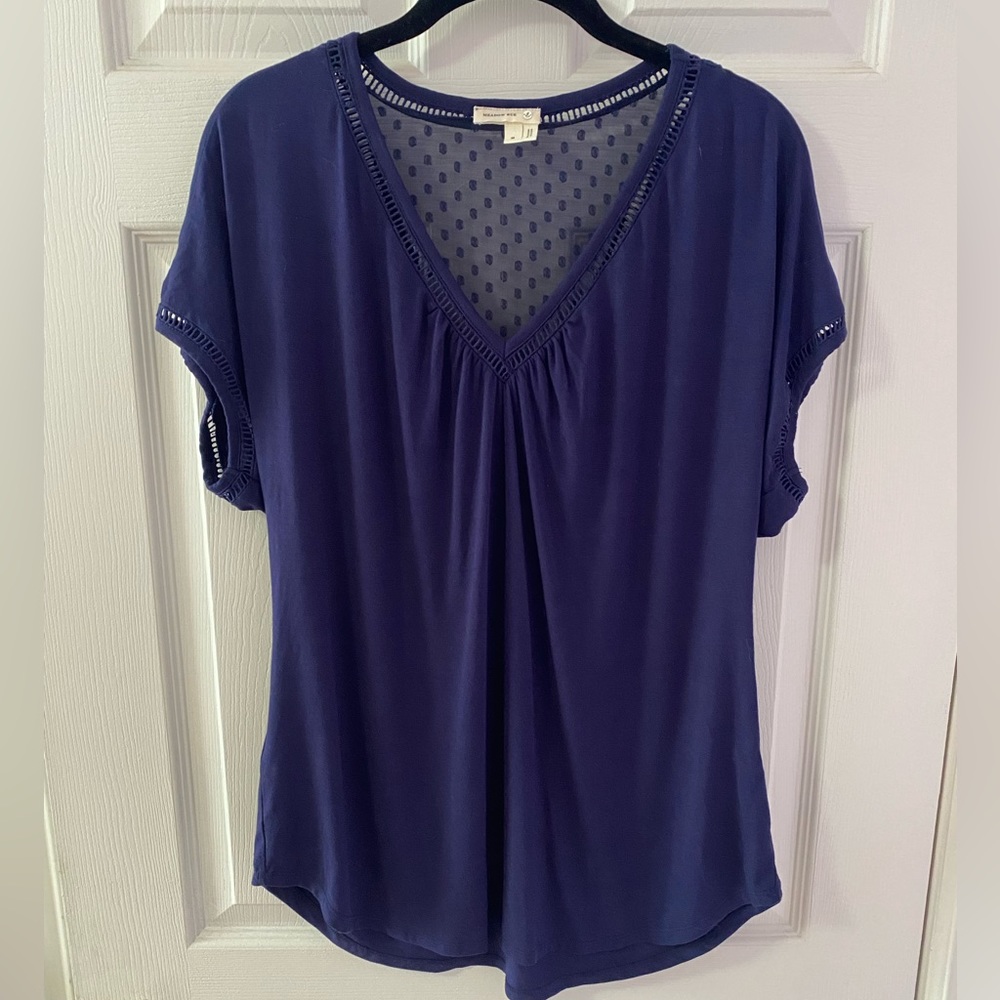 Meadow Rue Navy Top (Medium)